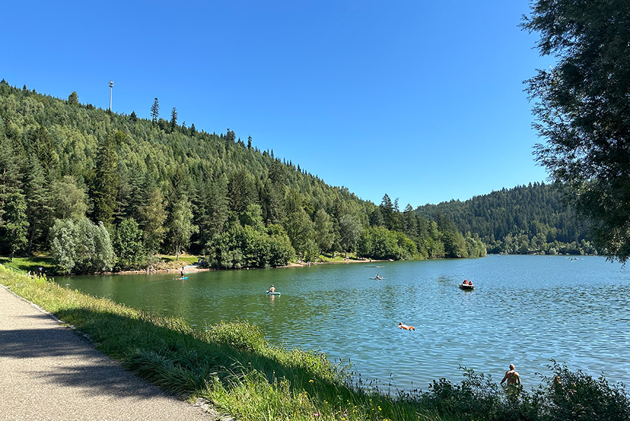 Nagoldtalsperre Badesee, Treetboot-Verleih